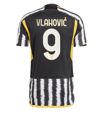 Maillot de foot Juventus Dusan Vlahovic #9 Domicile 2023-24 Manches Courte
